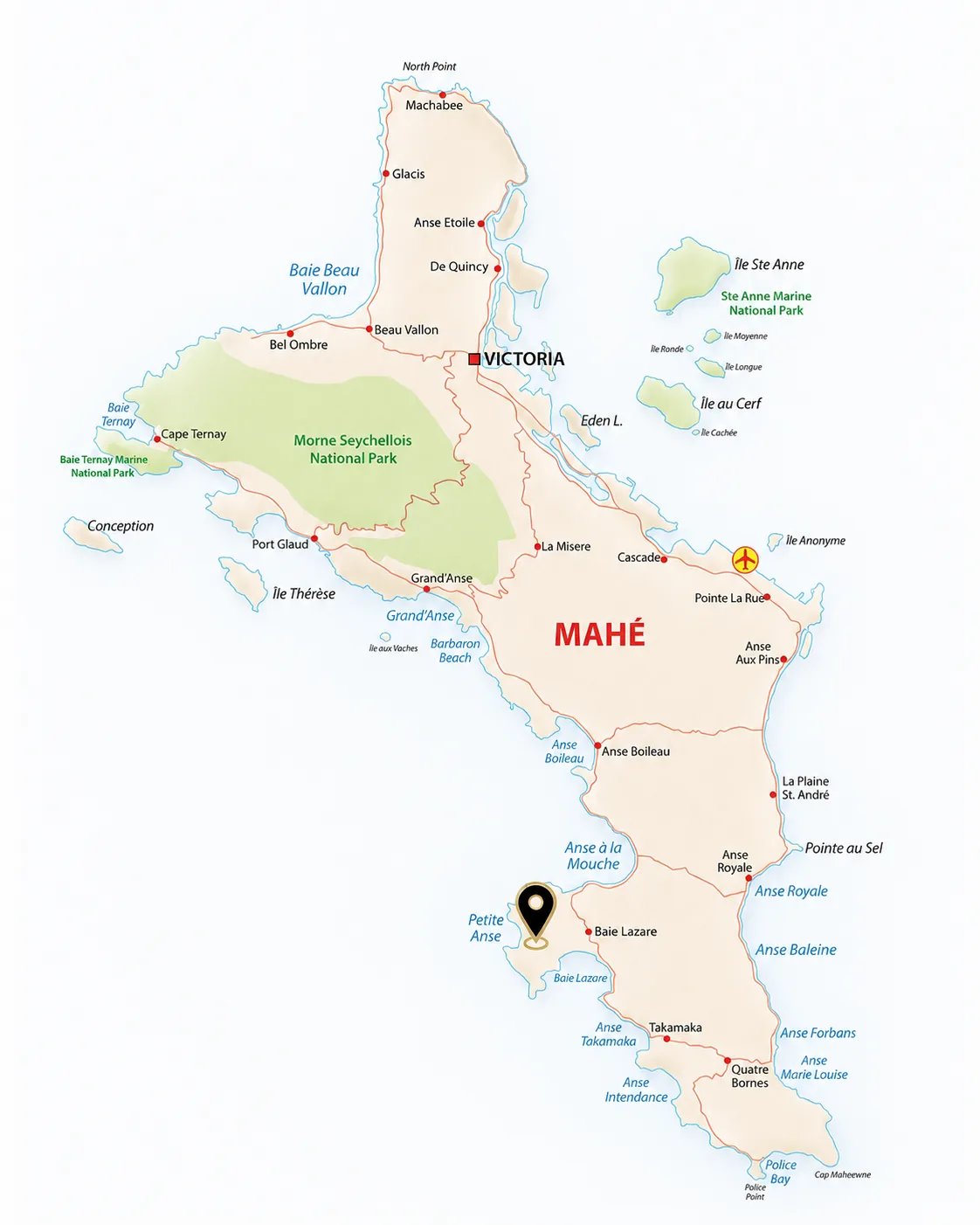 Локация Empathia Village на Сейшелах — Baie Lazare, Mahé