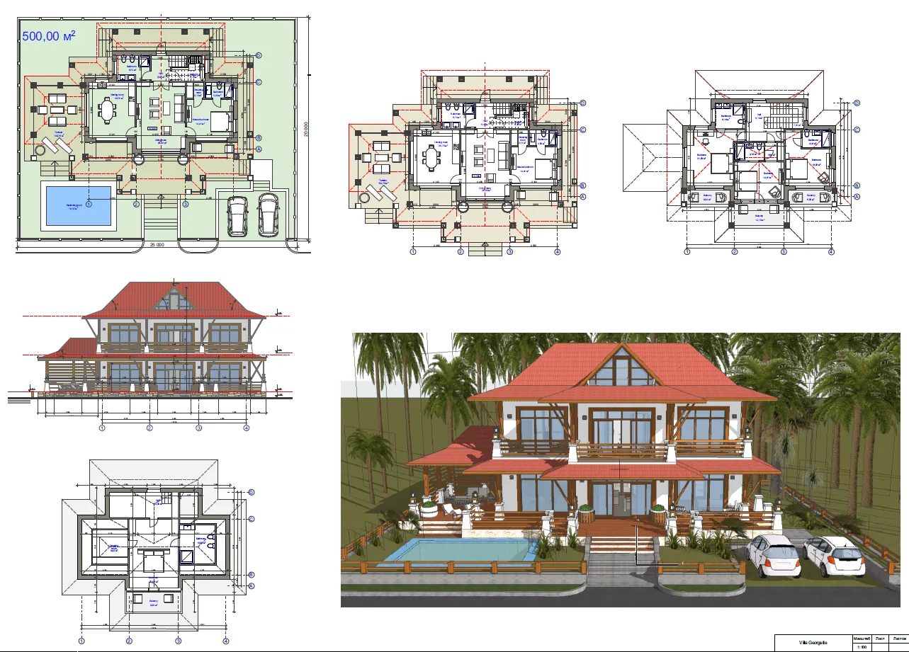 Villa Georgette Floor Plan